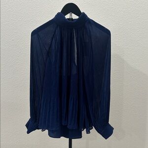 Banana Republic Elegant Navy Blue Women's Blouse